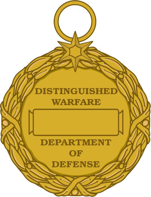 Goldmedaille mit "Verdienstliches Kriegsministerium" darauf gegen einen weißen Hintergrund.
